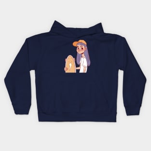 Skater girl Kids Hoodie